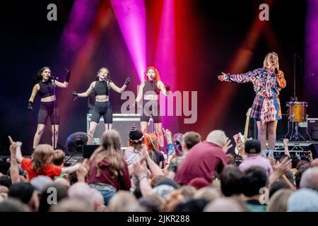 30th luglio 2022 - l'autostima si esibisce al Deer Shed Festival Foto Stock