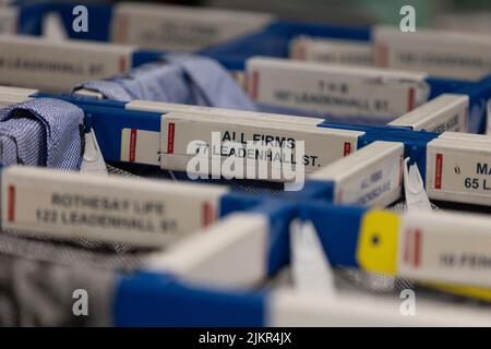 Royal Mail Sorting Office a Mount Pleasant, Londra, Inghilterra, Regno Unito Foto Stock