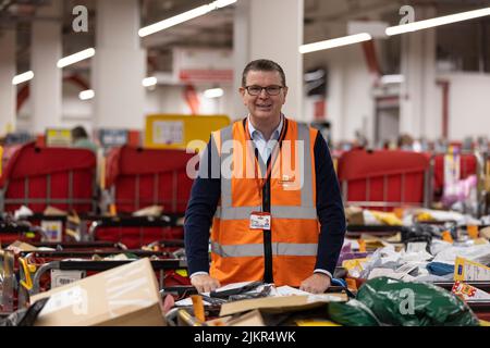 Royal Mail Sorting Office a Mount Pleasant, Londra, Inghilterra, Regno Unito Foto Stock
