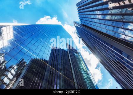 Londra, Regno Unito. Luglio 9th 2022 vetreria del distretto finanziario e bancario internazionale della City of London, Regno Unito. Foto Stock