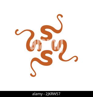 Un monogramma sss su sfondo bianco Illustrazione Vettoriale