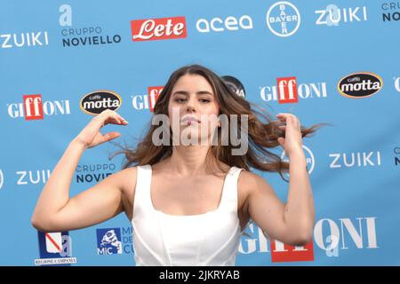 Giffoni Valle piana, Italia. 29th luglio 2022. Federica carta al Giffoni Film Festival 2022 a Giffoni Valle piana. (Foto di Giovanni Lemba/Pacific Press/Sipa USA) Credit: Sipa USA/Alamy Live News Foto Stock