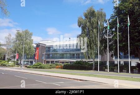 Centro sportivo Nationa per il Galles, Sophia Gardens, centro di Cardiff. Agosto 2022. Estate Foto Stock