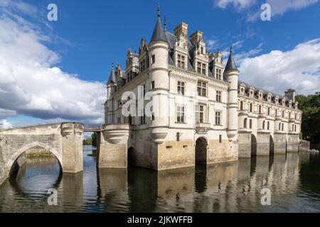 Un bellissimo scatto del Chateau de Chenonceau in Francia Foto Stock