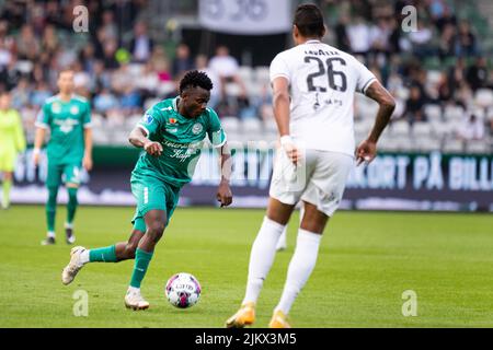 Viborg, Danimarca. 03rd ago 2022. Ibrahim ha detto (30) di Viborg FF visto durante la partita di qualificazione della UEFA Europa Conference League tra Viborg FF e B36 Torshavn all'Energi Viborg Arena di Viborg. (Photo Credit: Gonzales Photo/Alamy Live News Foto Stock