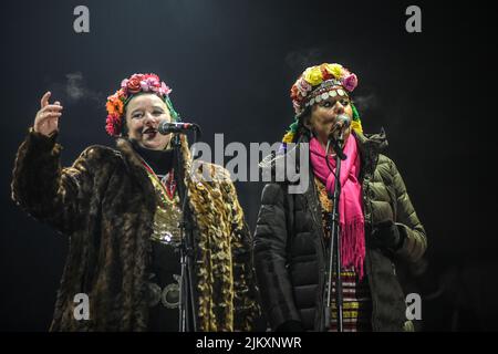 Gruppo Goran Bregovic. Concerto di Capodanno a Belgrado 2021-2022 Foto Stock