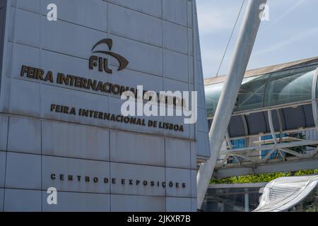 Il Fil Feira Internacional de Lisboa ospita eventi e fiere innovativi nel Parque das Nacoes Foto Stock