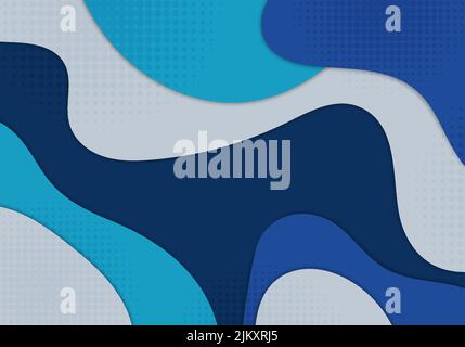 Astratto colorato doodle modello design decorativo stile d'arte. Sovrapposizione con cerchi, sfondo mezzitoni. Vettore Illustrazione Vettoriale