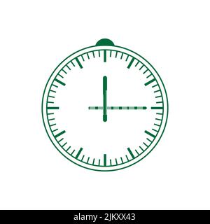 Vettore con sveglia, tracciamento dell'ora Illustrazione Vettoriale