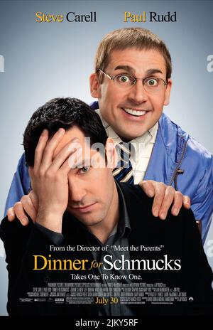 PAUL RUDD, Steve Carell POSTER, CENA PER SCHMUCKS, 2010 Foto Stock