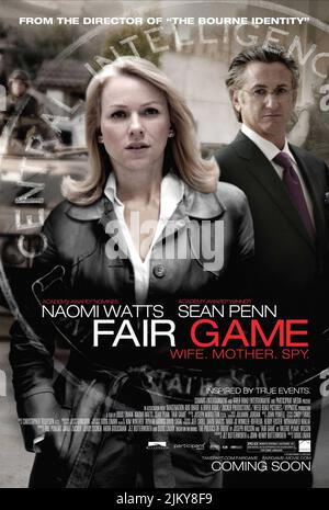 NAOMI WATTS, SEAN PENN POSTER, gioco leale, 2010 Foto Stock