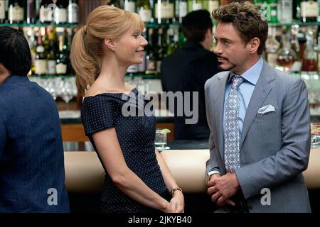 GWYNETH PALTROW, Robert Downey Jr., Iron man 2, 2010 Foto Stock