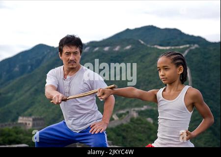 JACKIE CHAN, Jaden Smith, The Karate Kid - La leggenda continua, 2010 Foto Stock