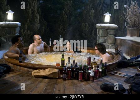 CRAIG ROBINSON, Rob Corddry, John Cusack, CLARK DUKE, vasca calda Time Machine, 2010 Foto Stock