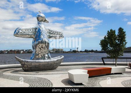 Statua di uccelli nel parco di Perth Australia Foto Stock