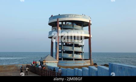 The View of Sunrise View Tower, Kanyakumari, Tamilnadu, India. Foto Stock