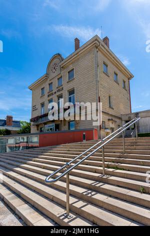 Vista esterna del municipio di Bures-sur-Yvette, Francia, una città situata a sud-ovest di Parigi, nel dipartimento francese di Essonne Foto Stock