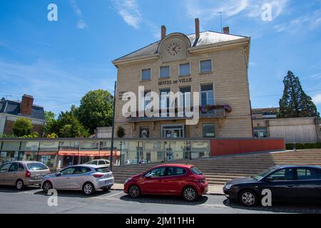 Vista esterna del municipio di Bures-sur-Yvette, Francia, una città situata a sud-ovest di Parigi, nel dipartimento francese di Essonne Foto Stock