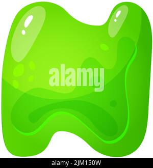 Jelly alfabeti colorati, alfabeto comico per bambini. Carattere Jelly Bright. Tipo di bambini per eventi, promozioni. Illustrazione Vettoriale
