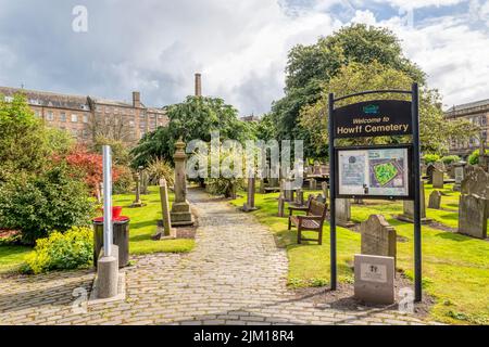 Il cimitero di Howff nel centro di Dundee, Scozia. Foto Stock