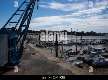 Nel piccolo porto di Fouras Sud, Charente-Maritime, SW France e dintorni Foto Stock