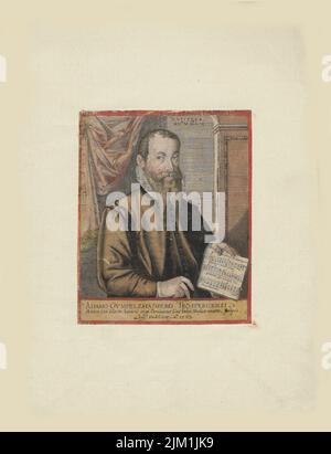 Ritratto del compositore Adam Gumpelzhaimer (1559-1625). Museo: COLLEZIONE PRIVATA. Autore: DOMINICUS CUSTOS. Foto Stock