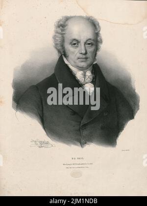 Ritratto di Franz Joseph Gall (1758-1828). Museo: COLLEZIONE PRIVATA. Autore: Pierre Louis Henri Grevedon. Foto Stock