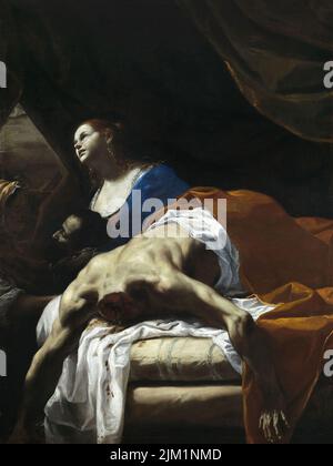 Giuditta e la sua serva con il capo di Holofernes. Museo: Palazzo Barberini, Roma. Autore: MATTIA PRETI. Foto Stock
