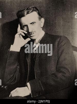 Nikola Tesla (1856-1943). Museo: COLLEZIONE PRIVATA. Autore: ANONIMO. Foto Stock