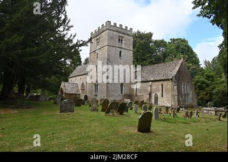 St Nicholas Church, Lower Oddington, Gloucestershire Foto Stock