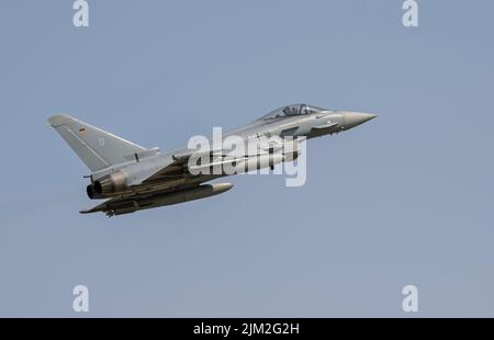 L'Aeronautica militare tedesca EF2000 Euro Fighter al Royal International Air Tattoo Foto Stock