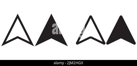 Illustrazione digitale di diverse frecce direzionali su sfondo bianco Illustrazione Vettoriale