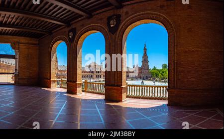 Giardini reali di Alcazar a Siviglia. Andalusia, Spagna Foto Stock