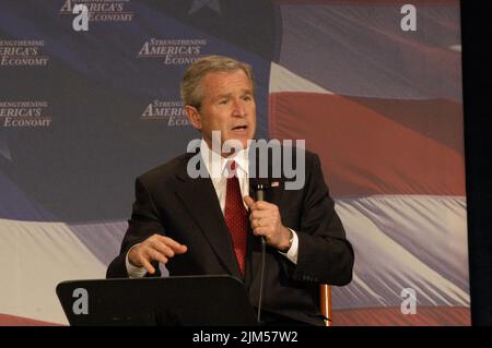 Ufficio del Segretario - azione di classe riforma evento con IL PRESIDENTE GEORGE W. BUSH Foto Stock