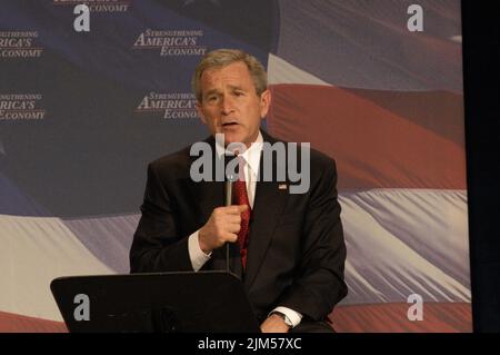 Ufficio del Segretario - azione di classe riforma evento con IL PRESIDENTE GEORGE W. BUSH Foto Stock