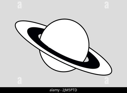 Astratto pianeta Scribble Illustrazione Vettoriale