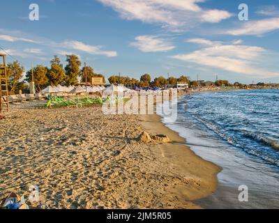 Isola di Naxos, Grecia. 3 aprile 2010: Bella piccola isola di Naxos in Grecia con belle spiagge Foto Stock