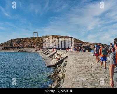 Isola di Naxos, Grecia. 3 aprile 2010: Bella piccola isola di Naxos in Grecia Foto Stock