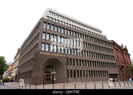 BREMA, GERMANIA - LUGLIO 7 2022: Edificio Bremer Landesbank a Brema, Germania Foto Stock