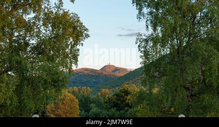 Vulcano di Puy de Dôme, in Auvergne (Francia) * Foto Stock