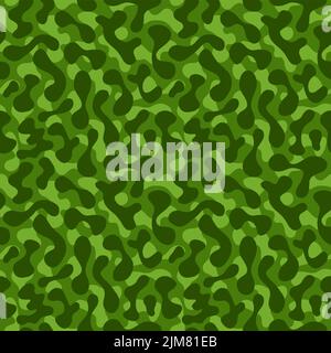 Army green camouflage modello senza giunture art.Vector stile cartoon illustrazione design wallpaper.Army green camouflage moda senza giunture modello sfondo concetto Illustrazione Vettoriale