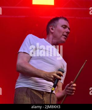 Belle e Sebastian in performance al Bristol Harbour Festival. Lloyds Amphitheater, Bristol, Regno Unito. Luglio 15 2022. Foto Stock