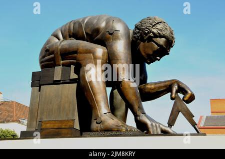 Statua di Isaac Newton Foto Stock