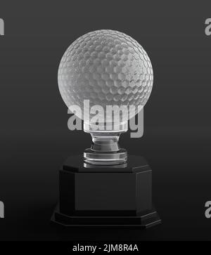 Trofeo di pallina da golf Foto Stock