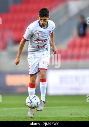 Trnava, Slovacchia. 04th ago 2022. Ben Lederman durante il secondo turno di Qualifiche della UEFA Conference League tra il FC Spartak Trnava e Rakow Czestochowa il 4 agosto 2022 a Trnava, Slovacchia. (Foto di PressFocus/Sipa USA)France OUT, Poland OUT Credit: Sipa USA/Alamy Live News Foto Stock