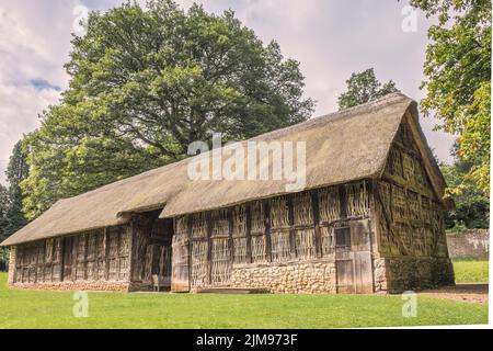 Legno incorniciato Barn St. Fagan's Cardiff Glamorgan U Foto Stock