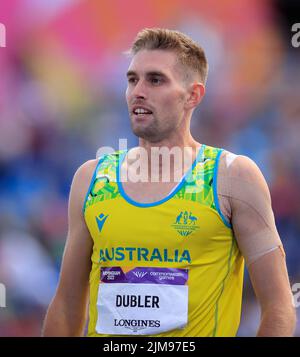 Birmingham, Regno Unito. 05th ago 2022. Cedric Dubler d'Australia dopo aver vinto il Decathlon 100m a Birmingham, Regno Unito, il 8/5/2022. (Foto di Conor Molloy/News Images/Sipa USA) Credit: Sipa USA/Alamy Live News Foto Stock