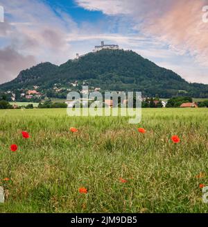 Castello di Bezděz nella Repubblica Ceca Foto Stock