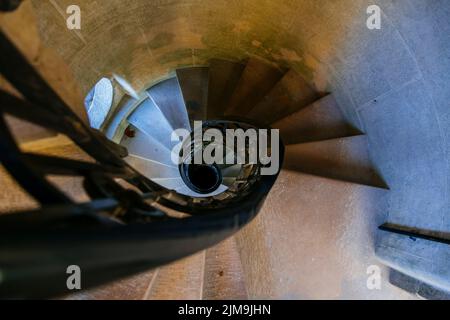 Scale della torre in Quinta da Regaleira Foto Stock