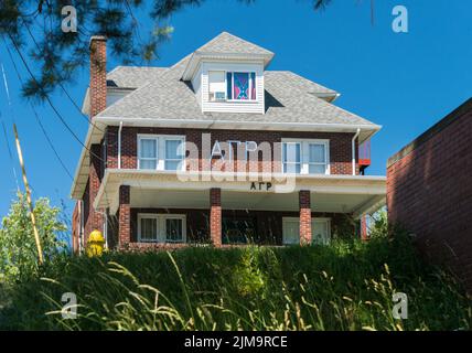 Alpha gamma Rho alloggi greci alla West Virginia University Foto Stock